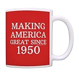 70th Birthday Gifts For All Making America Great Since 1950 Birthday Mug Birthday Gifts Coffee Mug Tea Cup Red