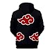SUPERCOS Akatsuki Cloud Sweatshirt Fourth Hokage Yondaime Hokage Hoodie Outerwear Uchiha Itachi Jacket Cosplay Costume
