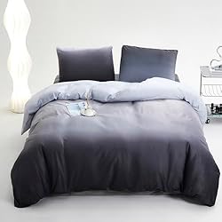 Luxlovery Grey Gradient Velvet Comforter Full