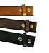 BS001 Vintage Genuine Leather Belt Strap Without Slot Hole 1.5