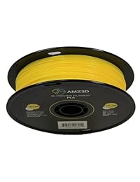 1.75 mm Filamento de impresora 3d PLA amarillo   1 kg Carrete (2.2 libras)   Precisión dimensional +   0,03 mm