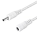Ganewry Universal DC 5V Power Adapter Extension Cord for IP Camera, Compatible for 5-Volt IP Camera Power Adapter, 1.35mm x 3.5mm Plug, 10 Feet Length(White)