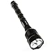 SecurityIng Super Bright 1800 Lumens 3 LEDs Flashlight Extensible Powerful Lighting Torch (18650 Rechargeable Battery Not Included)