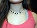 Aobei One Black Cultured Freshwater Pearl Choker Leather Necklace on Genuine Leather Cord Handmade for Girls-16