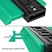 10 Inch Multi-functional Contour Gauge Plastic Profile Gauge Multifunctional Shape Duplicator Edge Shaping Measure Ruler for Professional Precise Measurement (Regular Wide, Green)