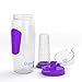 Dajour The Only Infuser Water Bottle with No-Sweat Insulating Sleeve, Your Healthy Hydration Made Easy, 32 oz., Large, Purple