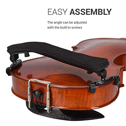image for kwmobile Violin Shoulder Rest - Violin Shoulder Pad Adjustable Design 