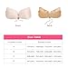 Self Adhesive Bra, Strapless Sexy Deep V Reusable Wing Shape Bra Backless Invisible Push Up Bra with Drawstring B
