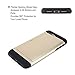 iPhone 7 Plus Case, Moonmini Card Holder Slim Fit Dual Layer Protection Wallet Card Slot Shockproof Bumper Cover for iPhone 7 Plus (2016) - Golden