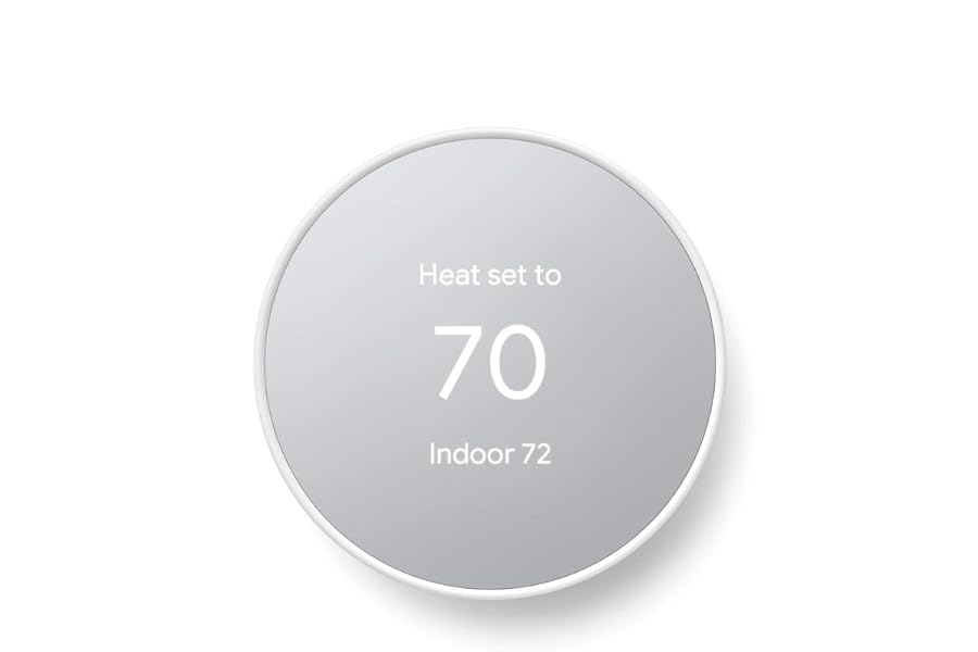 Google Nest Thermostat - Smart Thermostat for Home - Programmable Wifi Thermostat - Snow