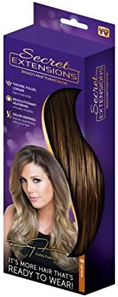 Secret Extensions - Hair Extensions by Daisy Fuentes, As Seen on TV, Light Brown by Secret Extensions