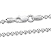 Amberta 925 Sterling Silver 2 mm Ball Chain Necklace 16