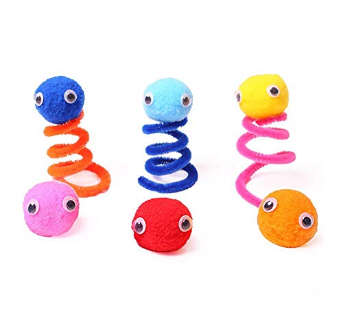 NOBBEE Mini Pom Pom 500 PCS Assorted Pompoms for Craft 0.6 INCH Fuzzy Pompom Balls for Children DIY Supplies Creative Crafts Decorations (500 PCS, 0.6 INCH) - Thumbnail 3