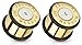 Pierced Owl Bullet 357 Magnum Gold Tone Large .357 Bullet Shell Ear Plugs with O-rings, Sold as a Pair (8mm (0GA))