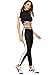 SweatyRocks Women's 2 Pieces Outfits Cropped T Shirt and Long Pants Tracksuits Set Sportwear