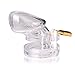 Male Chastity Cage Device Cock Cage,Transparent(CB6000S-Shorter)