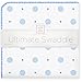 SwaddleDesigns Large Receiving Blanket, Ultimate Swaddle for Baby Boys, Girls, Softest US Cotton Flannel, Best Shower Gift, Made in USA, Blue Big Dot Little Dot (Mom's Choice Award Winner)