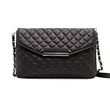 Kiistyle New Women Messenger Chain Bag Handbag_Black