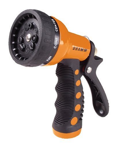 Dramm 12702 9-Pattern Revolver Spray Nozzle, Orange
