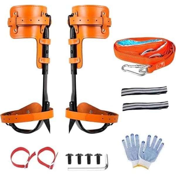 Amazon.com : JATCSG Tree Climbing Spikes Set, Tree Climbing