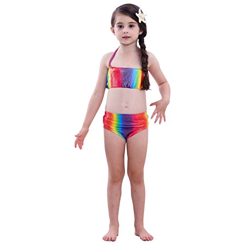 Kokowaii Fancy Girls Mermaid Tail Sets for Swimming Mermaid Swimsuit