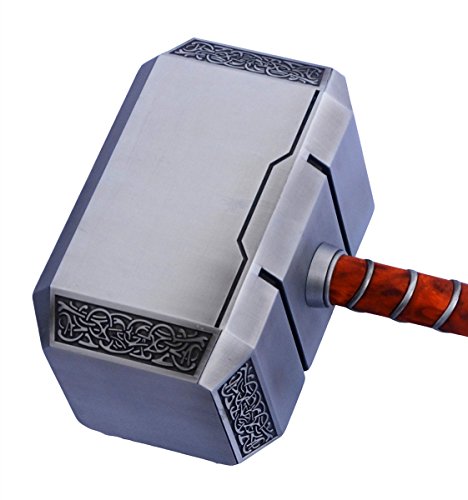 Gmasking 2016 Norse Mythology Aluminum Thor Mjolnir Solid Hammer Full Size Exclusive Props