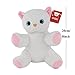 Wewill Glowing Night Light Huggable Stuffed Cat Preumium Soft Stuffed Animal Toys with Colorful Flash LED Light, Nice Gift for Mother's Day, 8-Inch, White