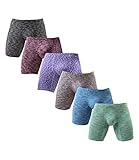 Men's Long Leg Underwear Sexy Boxer Briefs with
