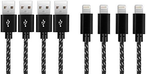 BKlove Lightning Cables Short USB Apple Charging Cord for iPhone iPad iPod Touch - 4 Piece