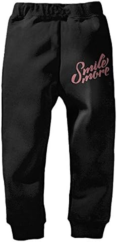 NLNLO Roman Atwood Smile More Half Youth Casual Fashion Jogger Sweatpants Black 4 Toddler