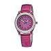 Fossil Women's ES2909 Pink Stainless Steel expandable bracelet Pink Case & Dial Crystallized bezel Watch