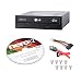 LG Internal 24x Super Multi with M-DISC Support DVD Burner (GH24NSC0B) Bundle with Nero 12 Essentials Burning Software + Cable Kit primary
