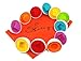 Skoolzy Shapes Matching Egg Toy 6 pc Set, Easter Egg Basket Toys for Toddlers, Montessori Sensory Bin Toy for Preschool Kids & Blind Children Learning Shape Sorting, with Bag & eBook