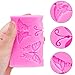 3 Pieces Butterfly Silicone Mold Gummy Candy Cake Baking Fondant Mold Pink Chocolate Mold Non-stick DIY Tool for Cake Decorating Polymer Clay