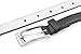 Belle Donne Belt Women, Silver Polished Buckle, Thin Black Belt Women For Fine Dresses, Classy Style Large, Black