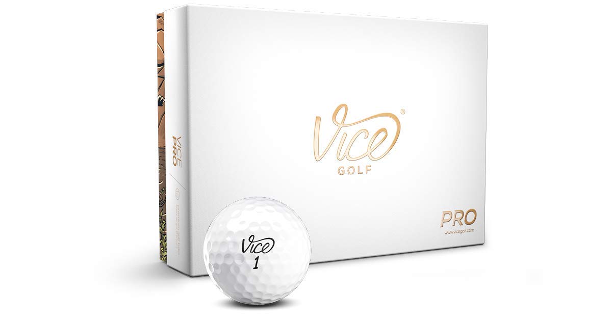 Vice Pro Golf Balls, White (One Dozen)