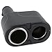 Ketofa Two-Way 12V DC Car Charger Cigar Cigarette Lighter Double Power Adapter Socket Splitter