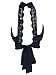 PERSUN Women's Black Plunge High Neck Lace Backless Bikini Crop Top Black Small