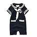 Carrillos Boys Short Sleeve Sailor Suit Romper Onesie Outfit