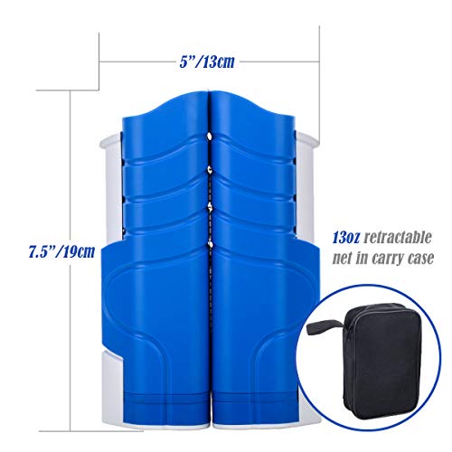 image for Luniquz Retractable Table Tennis Net and Post 70
