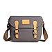 SOAEON Camera Bag DSLR Shoulder Bag Canvas Removable Inserts Messenger Bag Waterproof Digital Camera for Sony, Canon(Medium, Grey)