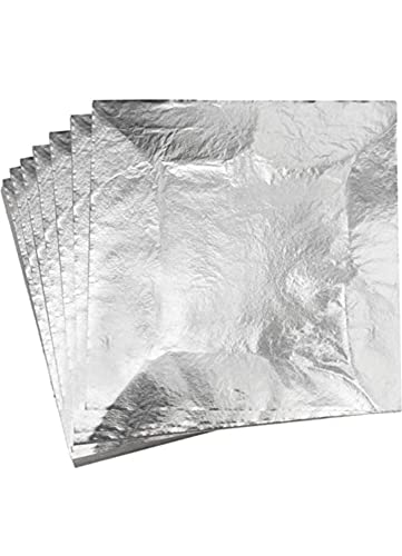 300 Gold Silver Copper Leaf 8X8CM Gold Foil Sheets for Crafts Resin, Scrapbooking, Gilding, Framing, Nail Art, Craft Supplies, Gold +Silver+Copper Leaf Sheets (300.PCS)