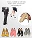 Leather Heel Grips Liner,Non Slip Inserts for Men Women Shoes Too Big,Shoe Filler Improved Shoe Fit and Comfort,Prevent Blisters (Beige, Thick)