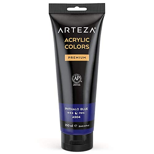 ARTEZA ARTZ-3768 Art-Paints, Phthalo Blue 8 Fl Oz