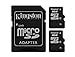 Kingston Digital 8GB Micro SD Flash Card One Adapter with Jcase, Pack of 2 (SDC4/8GB-2P1AET)