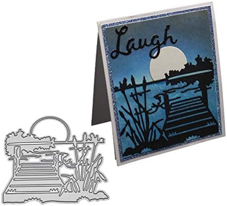 Kaiboo Metal Cutting Dies for Card Making, Embossing Stencil Mould Template for DIY Scrapbook Album Paper Card Crafts(Lakeside View)
