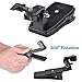 Anti-Slide 360° Rotary Action Cam Sports Camera Quick Clip Backpack Strap Mount Clamp Holder for GoPro DJI OSMO Travel Vlogging