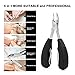 Professional Cuticle Pusher and Cutter – Easily Gel Nail Polish Scraper – Learning Do Nails at Home Use Cuticle Remover for Fingernails and Toenails - Pedicure Manicure Tools