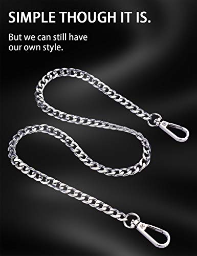 2 Wallet+Pocket+Keychain+Lobster+Handbag+Silver