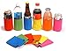 TahoeBay Neoprene Blank Can Coolers (12-Pack) Plain Bulk Collapsible Beer Soda Cover Coolies, Personalized Sublimation Sleeves for Weddings, Bachelorette Parties, HTV Projects (Multicolor)